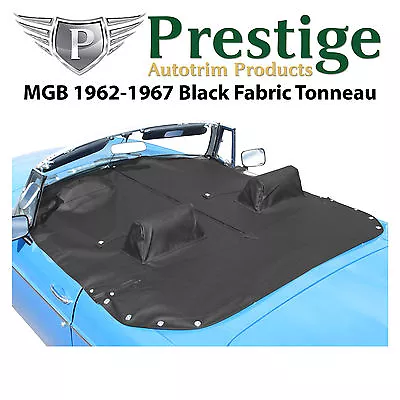 MGB Tonneau Cover Black Fabric Canvas With Headrest Pockets 1962-1967 • $365