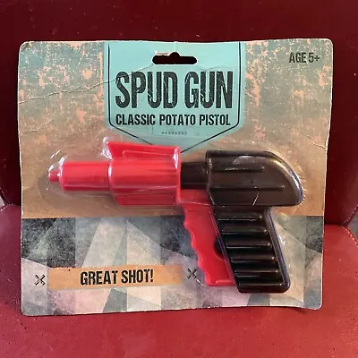 Retro Spud Gun Stocking Filler KidsToy Shoots Potato Pellets • £6