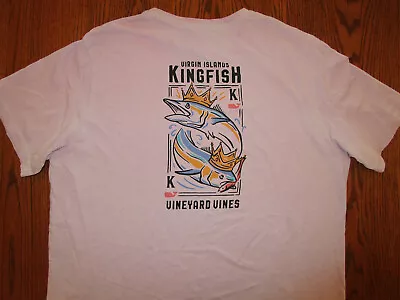 Vineyard Vines Virgin Island Kingfish Short Sleeve Pink T-shirt Mens Large Exc • $4.99