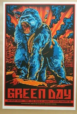 Green Day Duluth  2009  Concert Poster Art Ken Taylor • $39