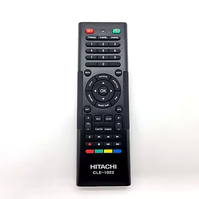 Genuine Hitachi TV Remote Control CLE-1022 Double Sided QWERTY Keyboard • $19.99