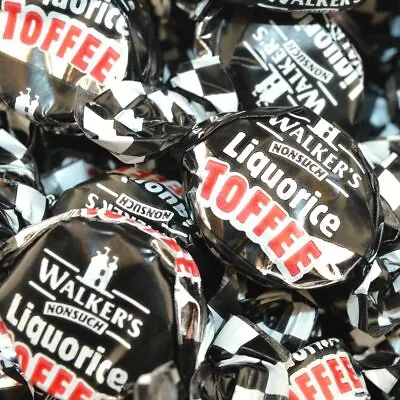 WALKERS NONSUCH LIQUORICE TOFFEES Pick & Mix Classic Sweets Retro Traditional • £5.49