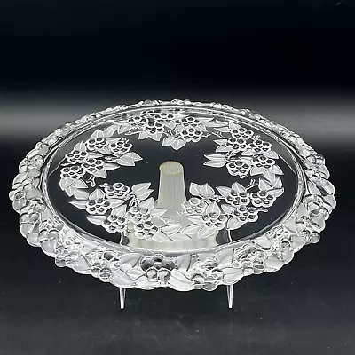 Vtg Mikasa Crystal Carmen Crystal Glass Germany Pedestal Cake/Torte Plate 13.5  • $18