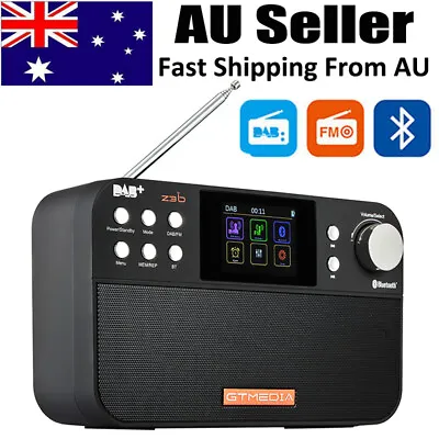 $52.99 • Buy 2.4''LCD Digital DAB+ FM Radio Blutooth Audio Broadcasting Player Alarm Clock 