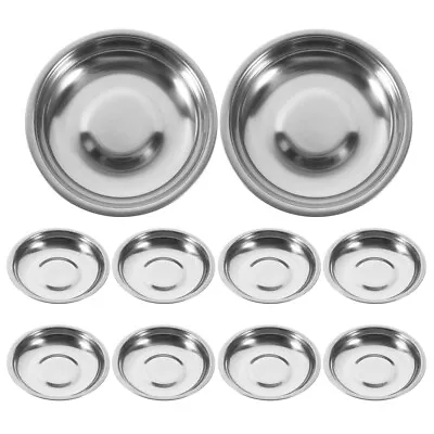 Metal Dip Bowls Vinegar Dish Dipping Sauce Plate Snack Dish Metal Sauce Dish • $13.06