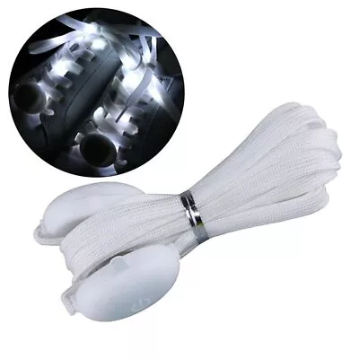 £4.74 • Buy LED Shoe Laces Flash Light Up Cool White Glow Flashing Shoelaces White