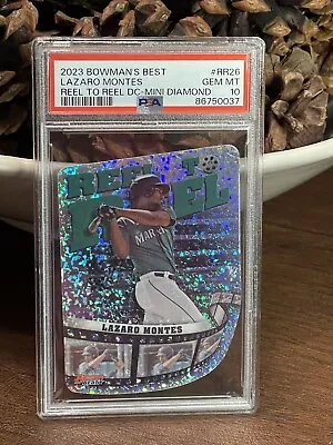 2023 Bowmans Best Lazaro Montes Reel To Reel Mini Diamond PSA 10 - POP 1! • $24.99