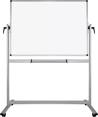 Magnetic Mobile Whiteboard Double Sided Magnetic Dry Erase White Board On Wheel • $157.99