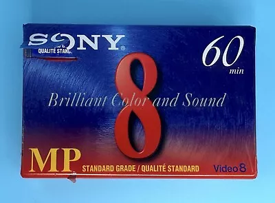 SONY MP Standard Grade Camcorder Video 8 8mm Cassette Tape 60 Min P6-60MP • $9.95