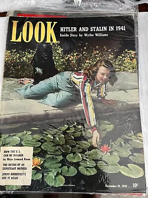 Deanna Durbin Cover Look Magazine November 19 1940 World War II • $40