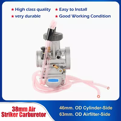 38mm Motorcycle Carburetor Air Strike Carb Fit For ATV TRX250R CR250 ATC250R US • $30.50