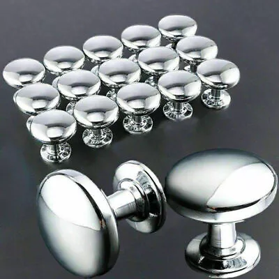 20-40PCS Door Knobs Cabinet Handles Cupboard Drawer Kitchenathroom Metal Silver • £8.95