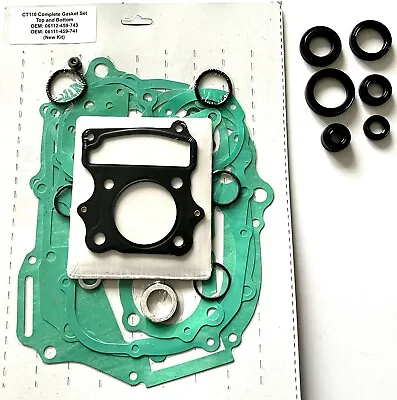 CT110 Postie Bike Gasket And Oil Seal Kit • $51