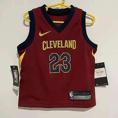 NEW NBA Nike Cleveland Cavaliers Lebron James  #23 Jersey Singlet Size 3T Kids • $79.95