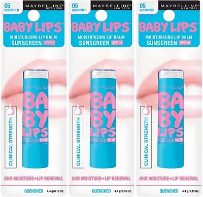 Maybelline Baby Lips Moisturizing Lip Balm 0.15 Oz ~ Pick Your Flavor • $14.99