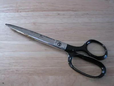 Vintage Black Handled Clauss 8  Sewing Sheers Scissors Made In U.S.A. • $8