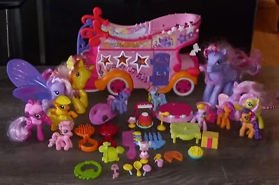 My Little Pony Ponyville Stageshow Bus Star Song Ponies And Accessories  • $50