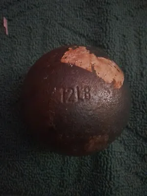 Vintage 12lb Pound Iron Shot Put Ball - Track & Field  • $25