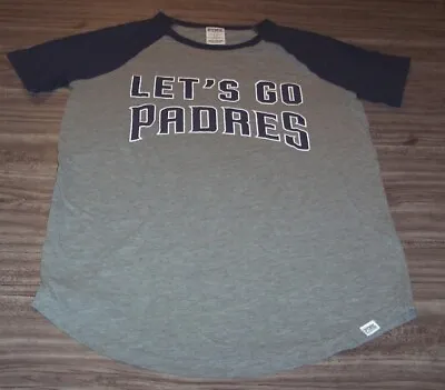 WOMEN'S TEEN LETS GO PADRES MLB Victoria's Secret  T-shirt SMALL San Diego • $20