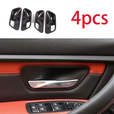 For BMW M3 M4 F80 Cover Trim Inner Door Handle Bowl 2015-2020 Dry Carbon Fiber • $222.18