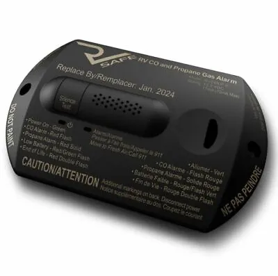 $54 • Buy RV Safe RVLP-2B Propane Gas Leak Detector Alarm 2-Wire Black