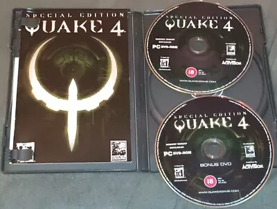 Quake 4 - Special Edition PC DVD ROM Game Complete With Manual And 2 CD Discs • £7.75