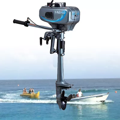 Outboard Motor Inflatable Fishing Boat 3.5HP 2-Stroke Engine Water Cooling CDI • $220