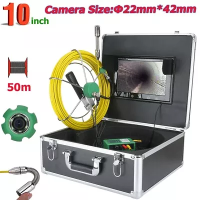 Pipe Inspection Video Camera 50M Drain Pipe Sewer Inspection Camera HD 1000 TVL • $517.63