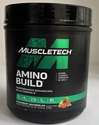 Muscle Tech Amino Build BCAA’s - Strawberry Watermelon 20.92 Oz • $22
