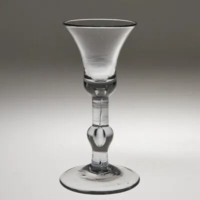 18th Century Baluster Stem Wine Glass 1730-1777 • £595