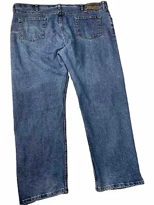 Wrangler Straight Jeans Mens Sz 46x30 Regular Fit Elastic Flex Waist 96CFWLW  R2 • $24.99