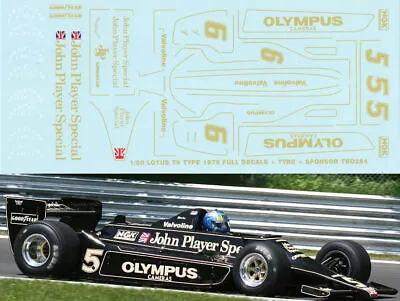 1978 1/20 Lotus Type 79 Full Decals Good Year John Player Special Decal TBD284 • £15.41