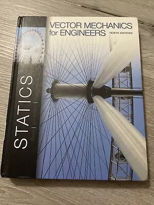 Vector Mechanics For Engineers - Statics  E. Russell Johnston Ferdinand Beer • $14.99