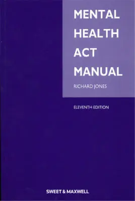 Mental Health Act Manual Richard Jones Used; Good Book • £4.31