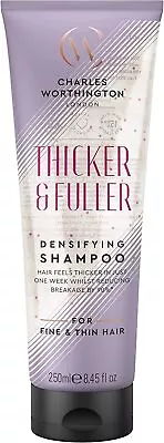 Charles Worthington Thicker And Fuller Densifying Hair Shampoo FAST FREE P&P • £7.25