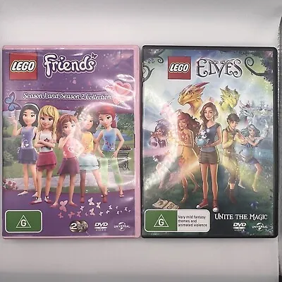 Lego Friends Season 1 & 2 Collection + Lego Elves: Unite The Magic DVD PAL VGC • $54.95