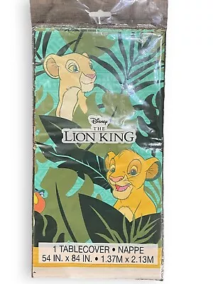 Disney The Lion King Plastic Tablecloth - Party Supplies 54” X 84” • $10