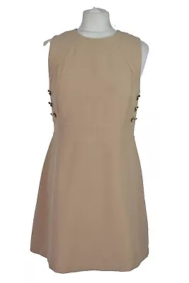 £24.95 • Buy WAREHOUSE Beige Dress Size Uk 12 Womens Polyester Sleeveless Summer Outdoors