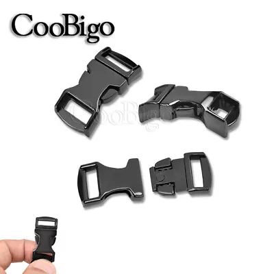 1/2  Metal Curved Side Release Buckle DIY Paracord Bracelets Belt Pet Collar • $3.99