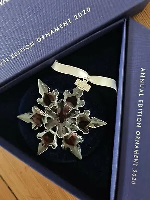 £55 • Buy Swarovski Annual Christmas Christmas Star Ornament 2020 Snowflake Clear Crystal