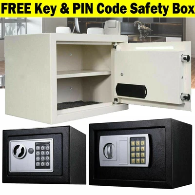 £46.67 • Buy Digital Code Steel Safety Cash Box Money Safe Electronic Security Home Office