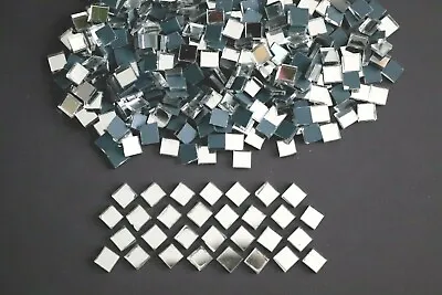 200 Pieces Silver Glass Mirror Tiles Approx 5 X 5 Mm  Art&Craft - FREE POSTAGE • £3.90