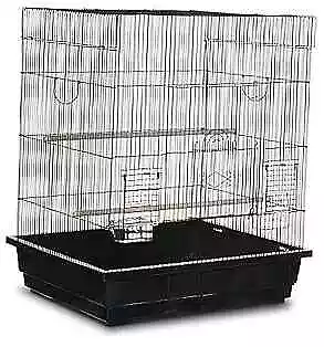  Square Top Parakeet Cage 25.0  L X 21.0  W X 29.5  H Black • $132.14