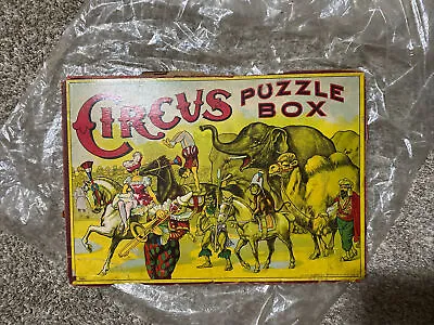 Antique Vintage Milton Bradley CIRCUS Puzzle Box Clown Board Game  • $195.99