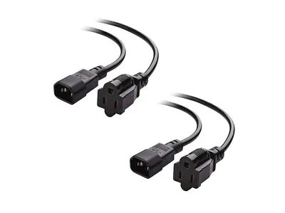Cable Matters 2-Pack Computer Equipment To PDU Power Cord Power Cable 1 Foot  • $7.99