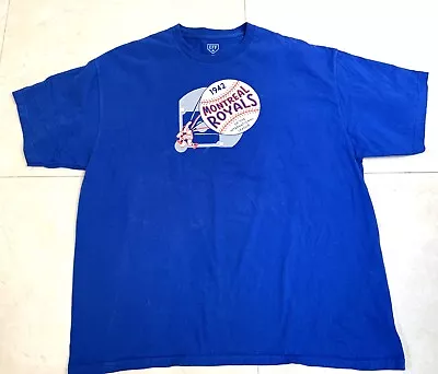 Ebbet Field Flannels 1942 Montreal Royals Baseball Club T-Shirt 2XL USA Made • $18.83