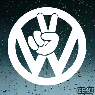 Peace Sign Sticker Decal - Jetta Beetle Golf GTI Turbo Upgrade K04 Turbo K03 • $4.99