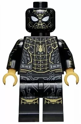 New LEGO® Spider-Man - Black And Gold Suit Minifigure - 76195 (sh774) • $27.33