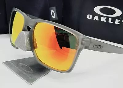 Custom OAKLEY Grey Ink SLIVER XL +(aftermarket) Fire POLARIZED Sunglasses NEW! • $79.99