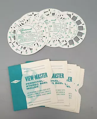 Vintage GAF View-Master Personal Stereo Reel Mounts LOT OF 6 W/ Envelopes NO BOX • $24.99